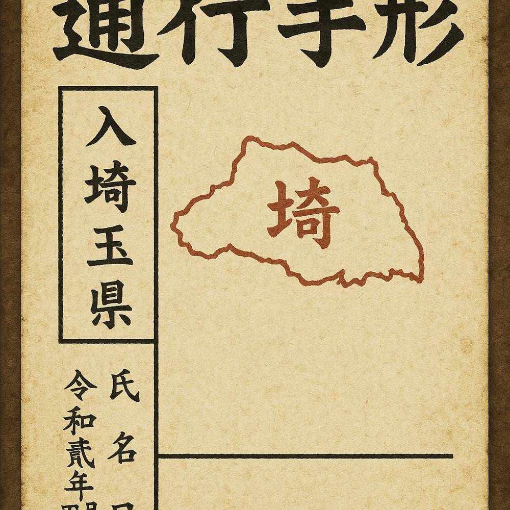 埼玉への通行手形