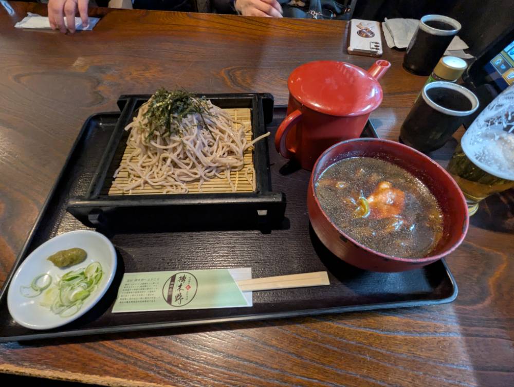 松本駅の鴨そば