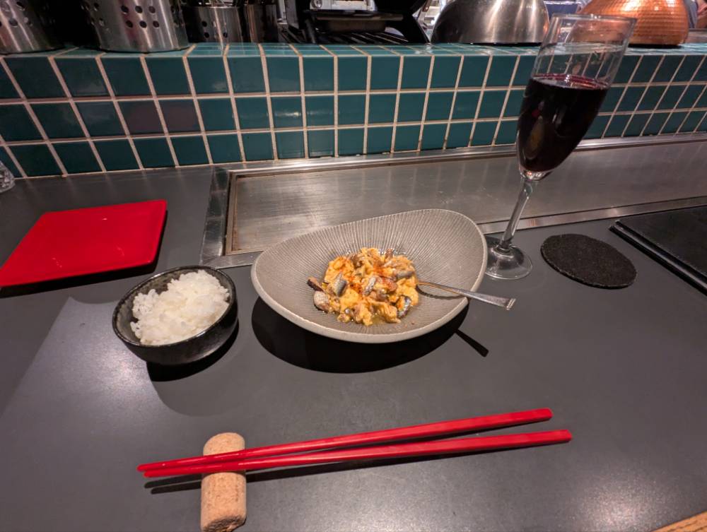 ＋200円でオイルサーディンのスクランブルエッグ
