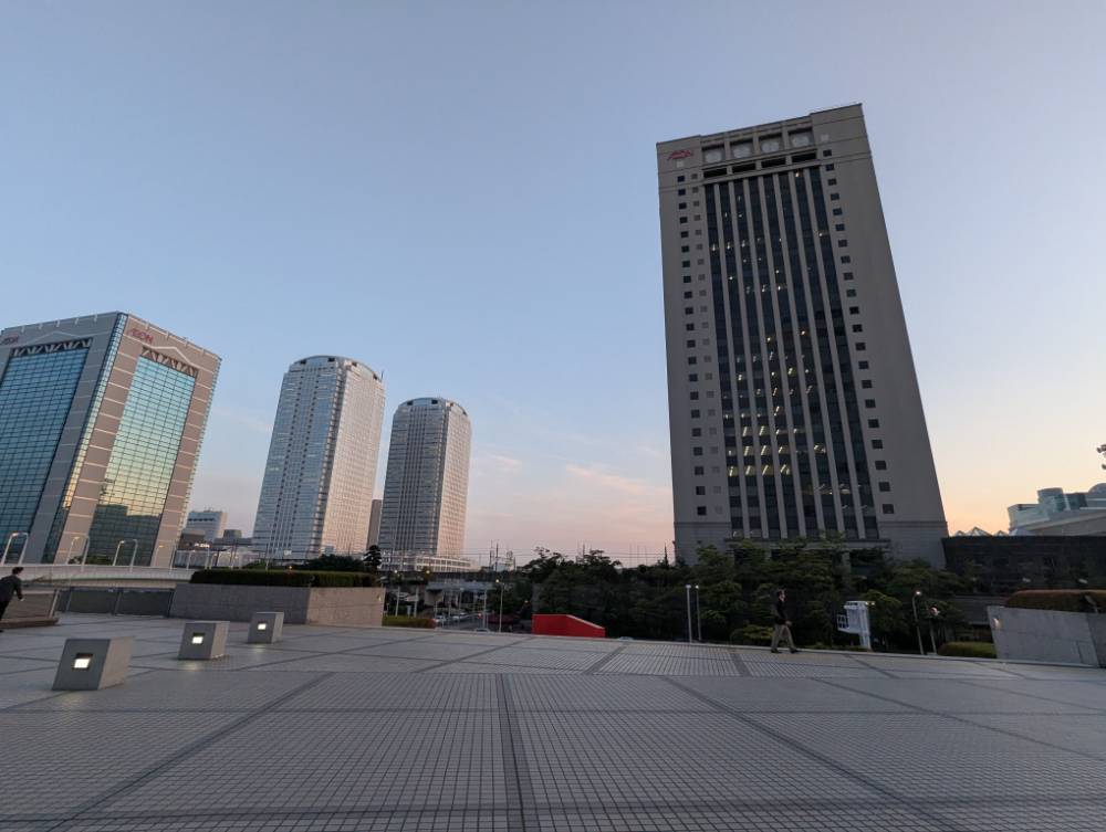 海浜幕張の夕暮れ