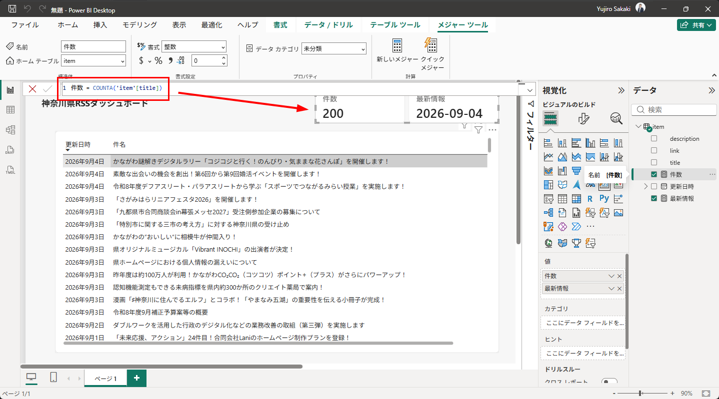 書式を整数に変えると、カードに「200」と表示される